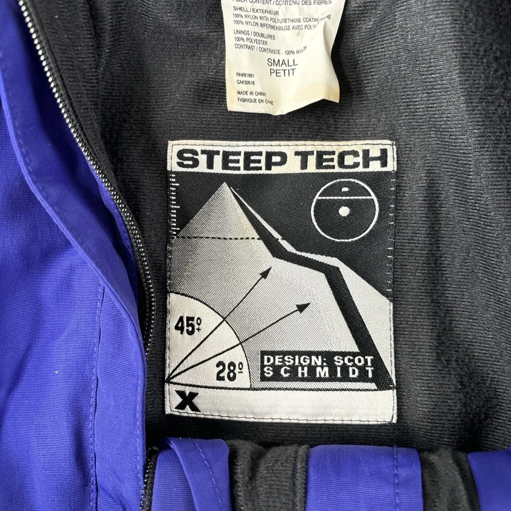 The North Face Steep Tech Scot Schmidt Jacket Pullover Adult Size Small Purple